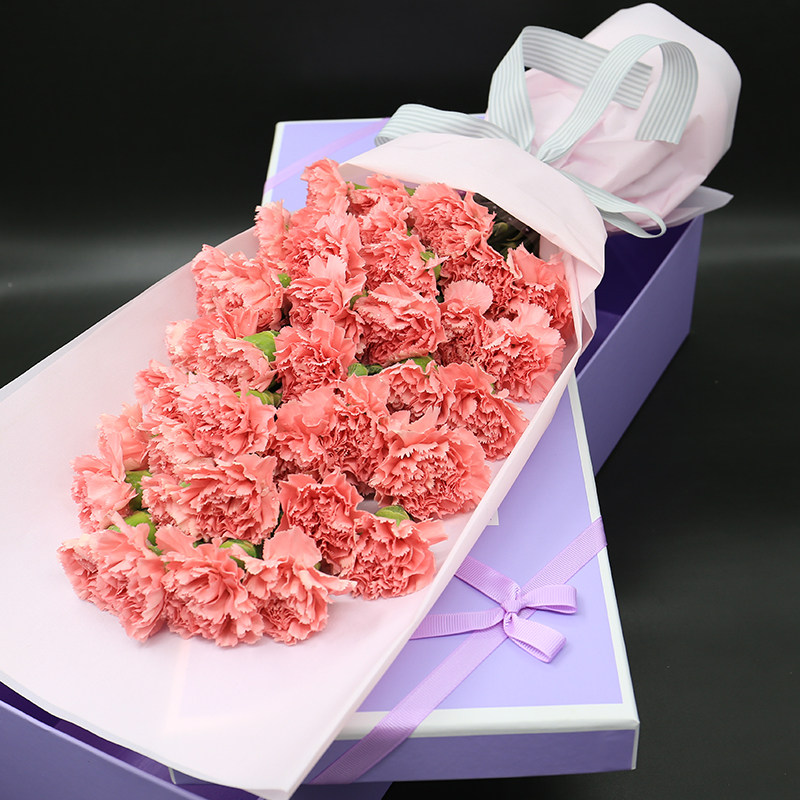 母亲节礼物康乃馨花束鲜花礼盒配送鲜花速递同城杭州鲜花速递同城