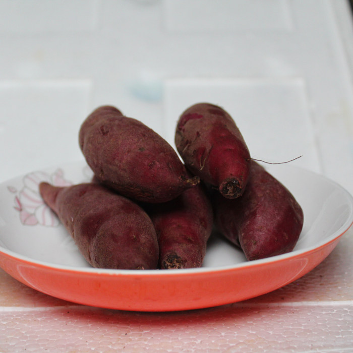 连州特产高山红薯生地瓜农家自种现挖新鲜紫心番薯10斤广东省包邮
