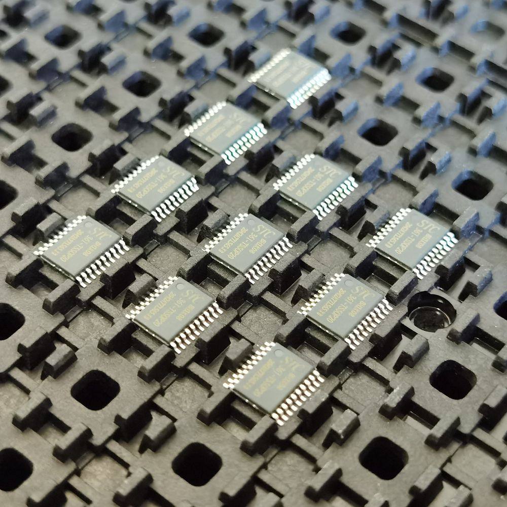 芯片收纳托盘周转盘转盘烧录电子元件tray耐高温防静电塑料托盘