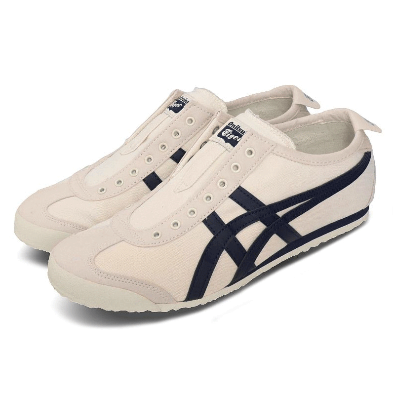 官方正品tiger虎冢休闲鞋女鞋新款一脚脚蹬帆布运动休闲鞋