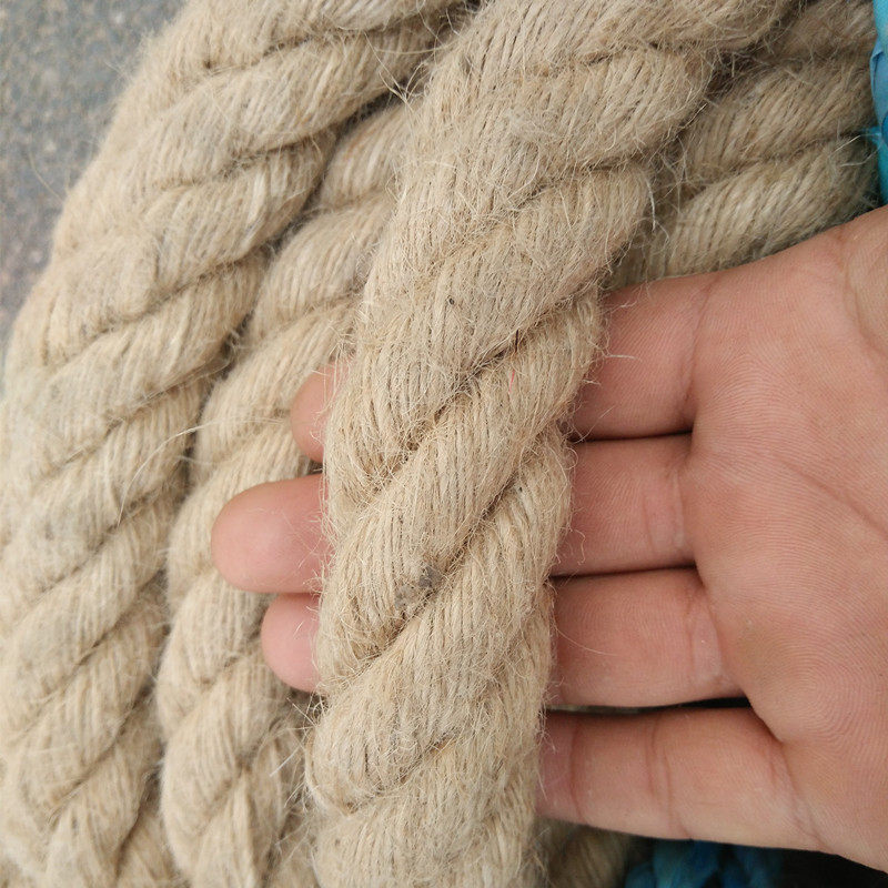 粗麻绳耐磨捆绑手工编织麻绳吊灯装饰品缠绕细麻绳照片墙拔河绳子