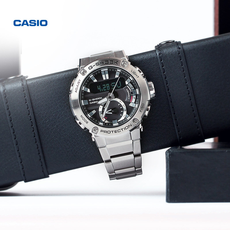 卡西欧海外旗舰店gst-b200b防水时尚手表男士官网官方正品g-shock -