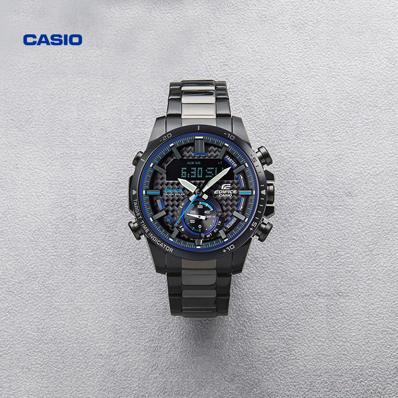 卡西欧旗舰店ecb800db防水时尚商务手表官网官方正品日韩腕表