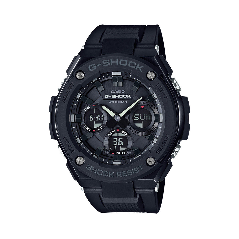 直营casio卡西欧手表g-steel钢铁之心太阳能运动gst-s100g日韩腕表