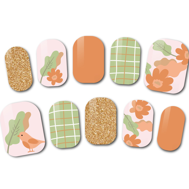 贴纸cheesepie红色指甲持久全贴美甲孕妇防水指甲彩妆