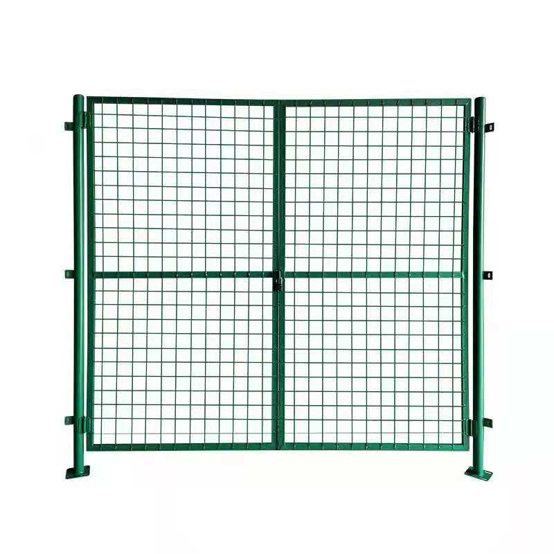 铁丝网门简易围栏门护栏栅栏门仓库车间隔离铁网门折叠防护果园门-mc