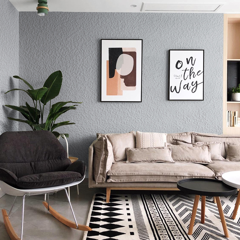 硅藻泥工工程墙布工厂现货无缝全屋壁布宾馆墙布