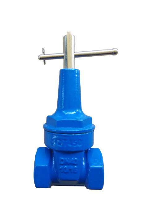 天津大站力字阀门z15x16q铸铁密封丝扣防盗锁闸阀闸阀