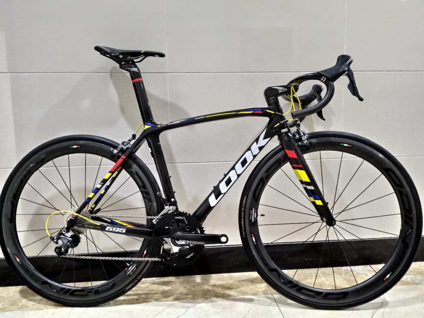 looklight法国原装进口碳纤维高端公路整车车架曲柄公路自行车