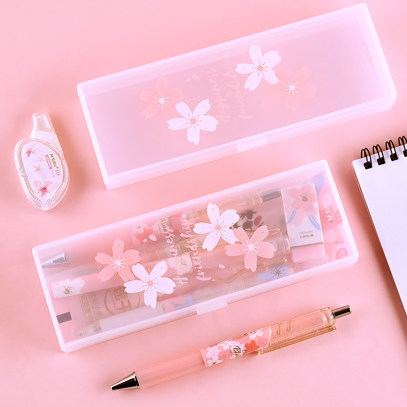 可爱新品铅笔学霸小学生儿童圆筒笔袋文具盒