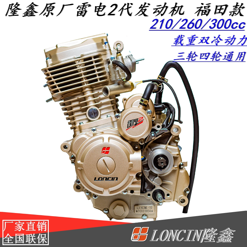 隆鑫原厂正品载重200250300三轮摩托车水冷霸道发动机电喷热卖