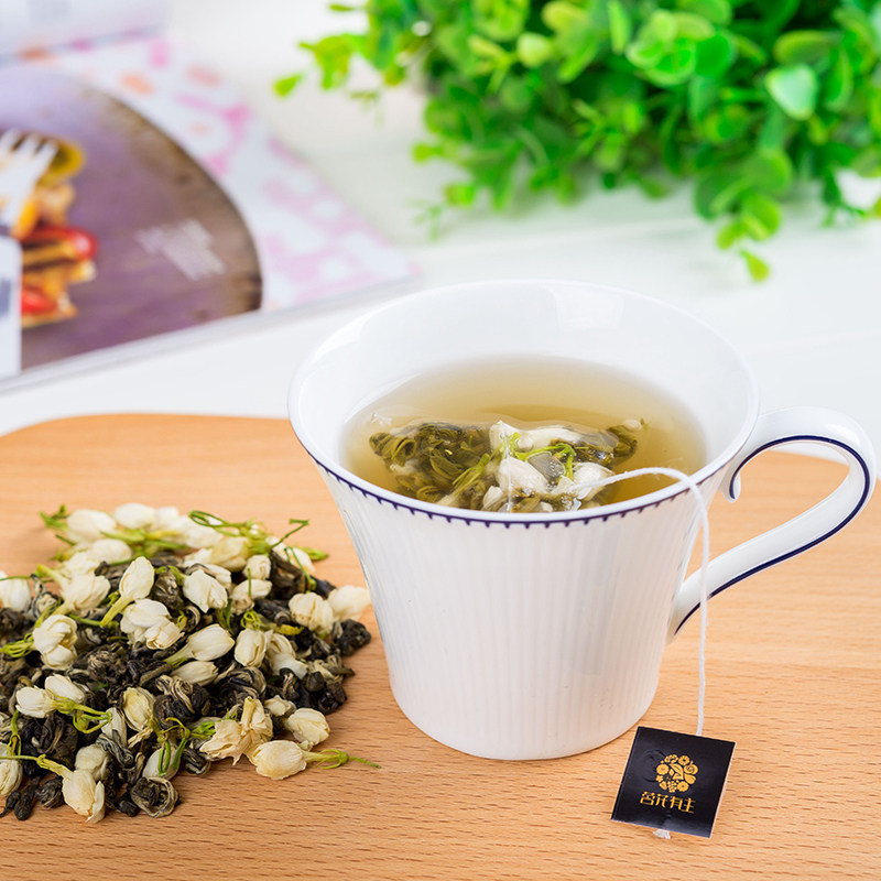 茗花有主茉莉绿茶三角茶包买2送1茉莉花茶小袋装绿茶袋泡冷泡茶包