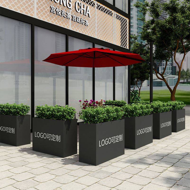 铁艺艺花组合庭院商业街长方形花池花坛绿化室外花坛