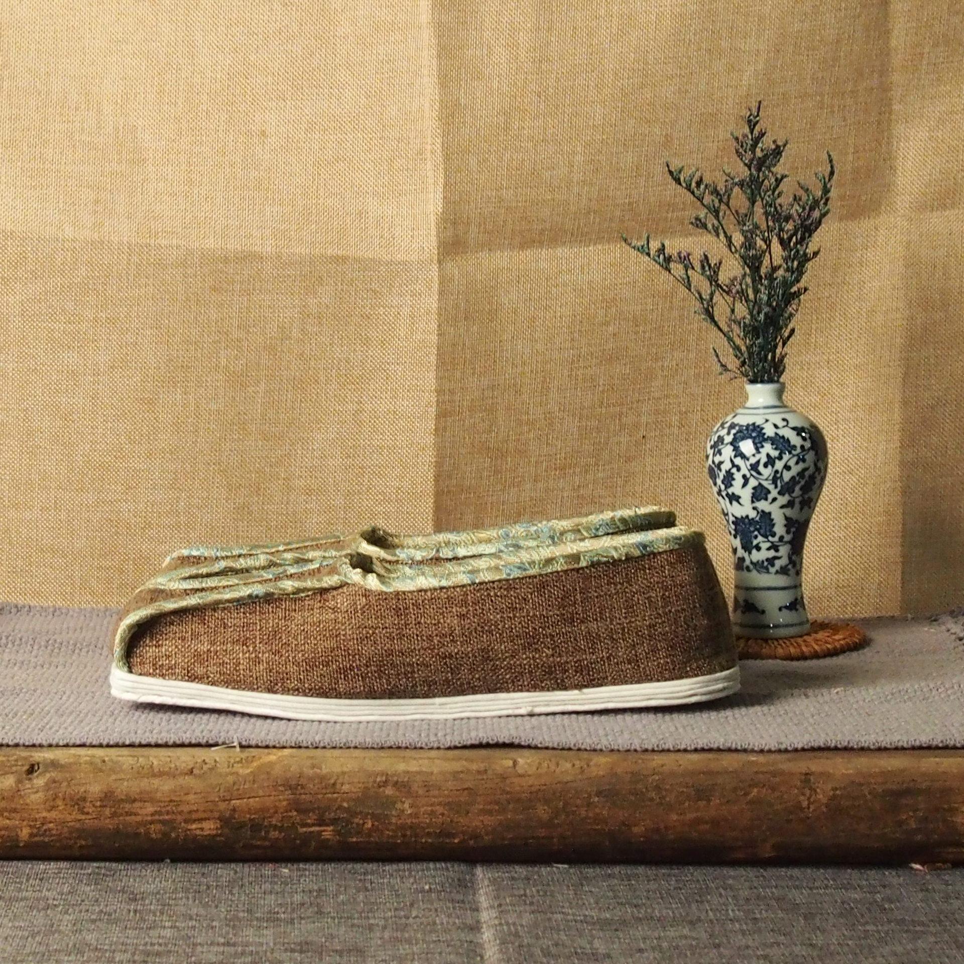 布鞋古装汉服歧头履鞋古风汉服方头履鞋男秦代布鞋