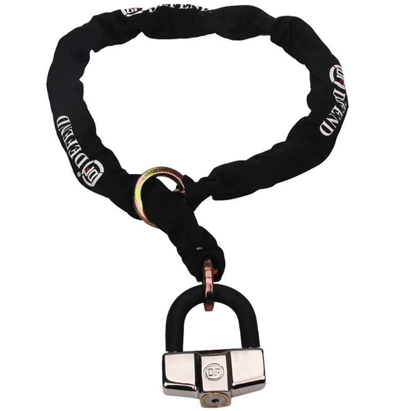 df链条锁大排摩托车锁电动车锁重型机车防盗锁抗液压剪电瓶车锁链