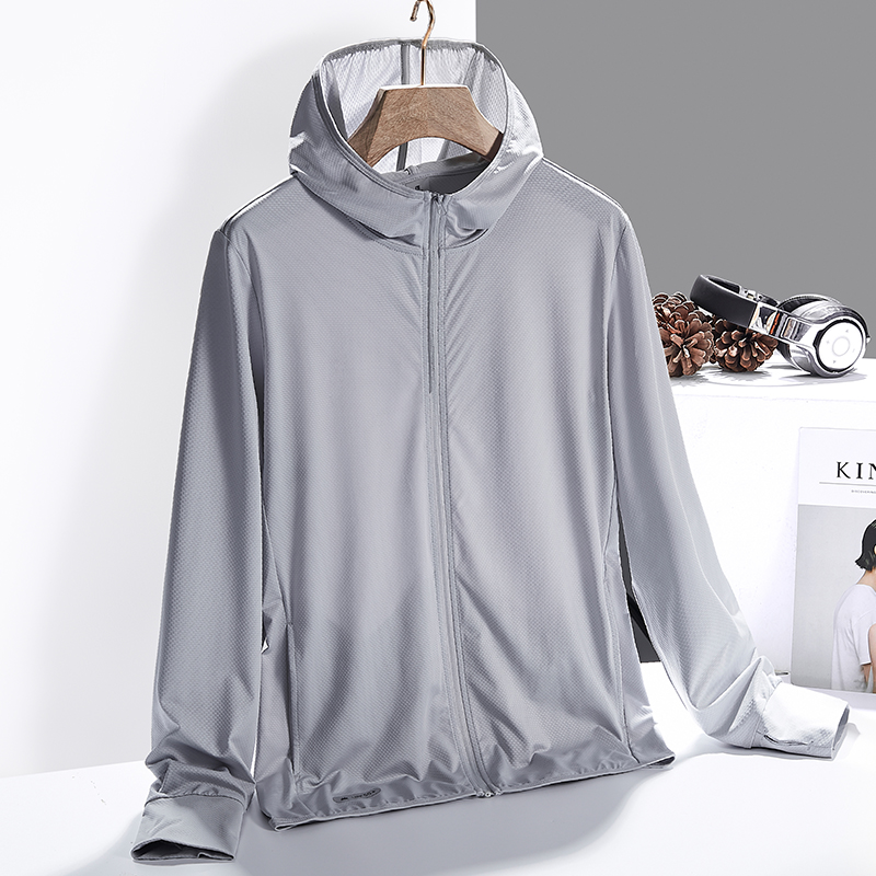 防晒衣男夏季薄款针织长袖冰丝透气防紫外线女士皮肤防晒服外套女