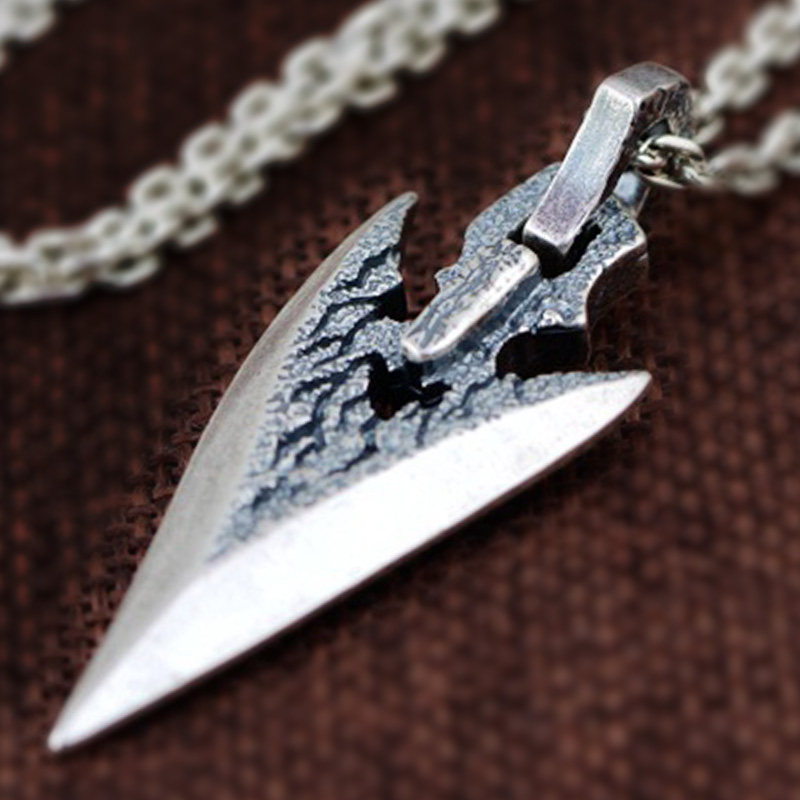 挂件纯银飞镖暗器吊坠s990足银随身复古古代项坠