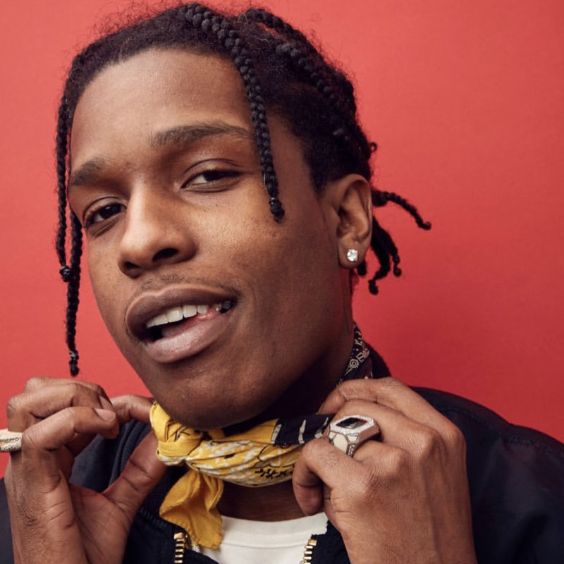 制造镶钻耳钉asaprocky嘻哈锆石男女耳饰耳钉