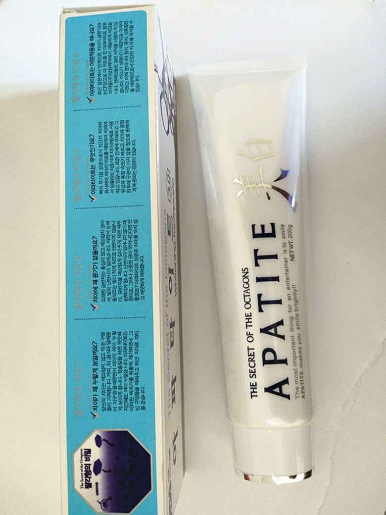 包邮韩国正品阿帕泰特apatite美白牙膏盛元制药除垢牙膏
