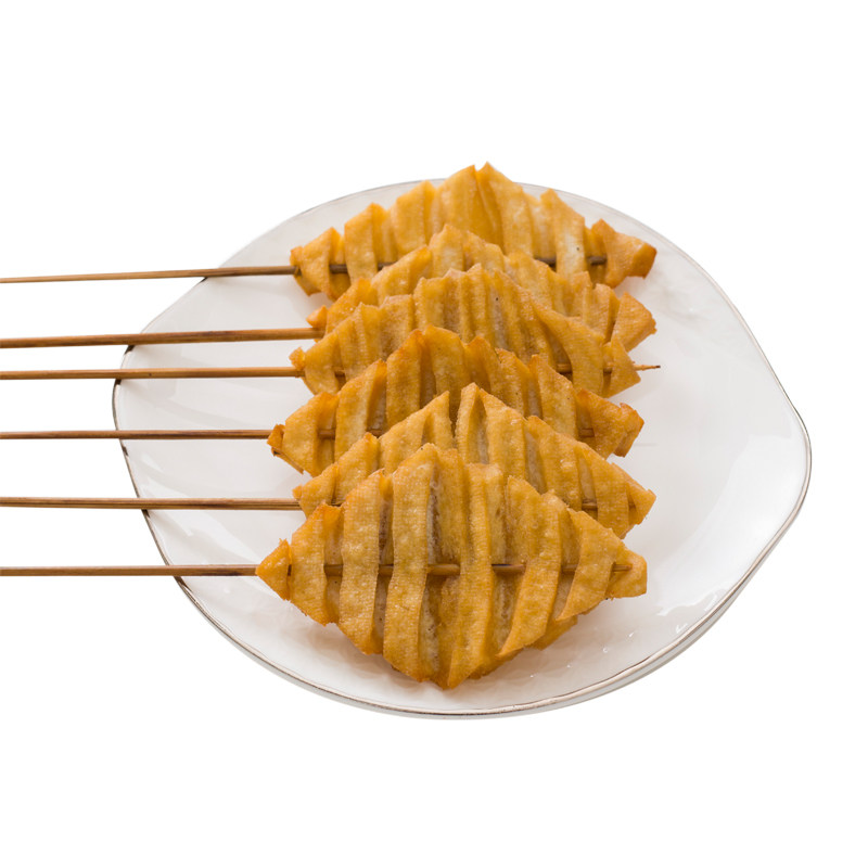 新鲜鸡汁豆腐串干豆制品素食特色小吃零食关东豆腐干