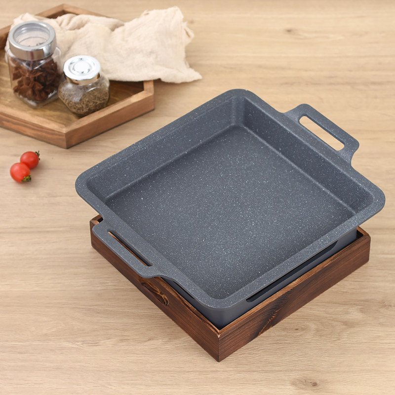 烤鱼商用长方形不沾盘羊排酒精日式烧烤烤盘餐厅烧烤炉