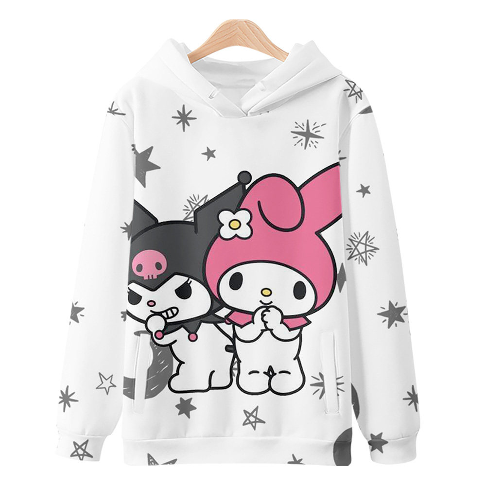 库洛米kuromi连帽卫衣动漫周边二次元甜美日系风外套可爱学生衣服