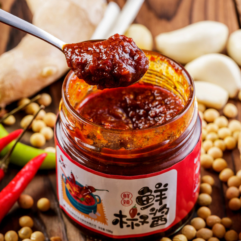 张家口特产辣椒酱佐餐调味拌面拌饭微辣口味158g辣椒酱