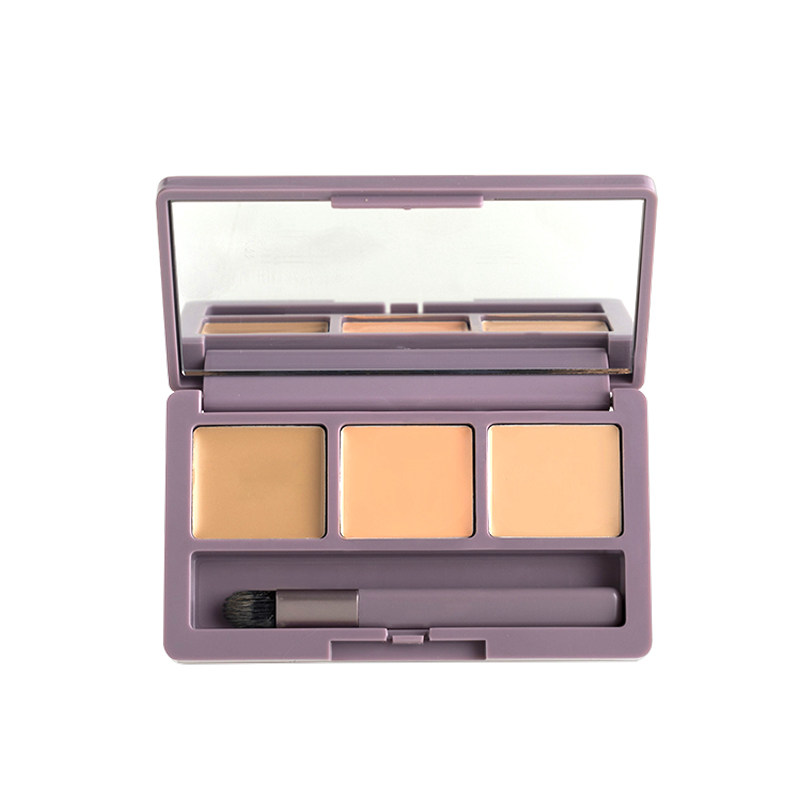 uni颖儿尔木萄三色遮瑕盘遮暇膏液均匀肤色自然遮瑕