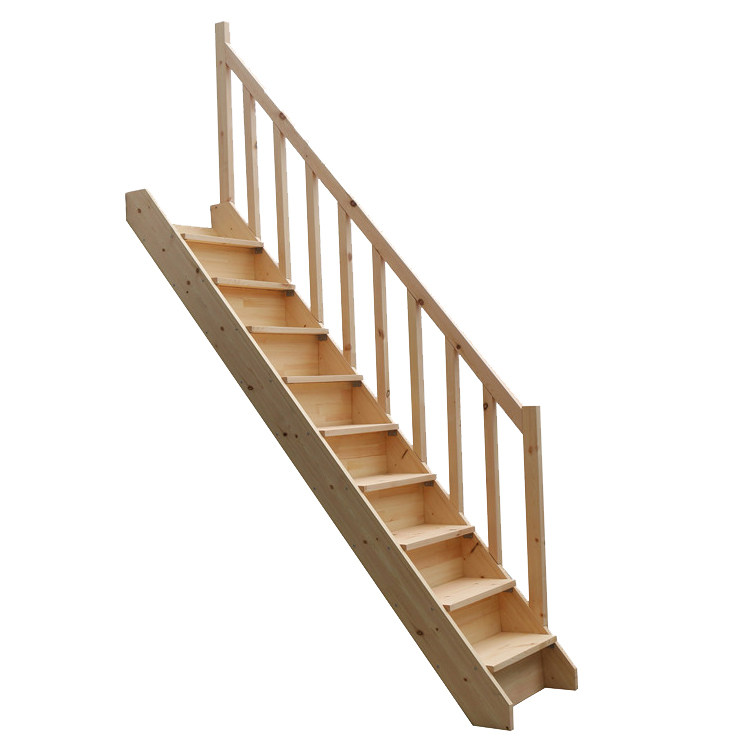 楼梯阁楼实木直梯登高梯木梯子扶手定制舞台整体楼梯