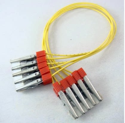 物理导线鳄鱼尖嘴电学电路连接线教学仪器实验器材教学仪器