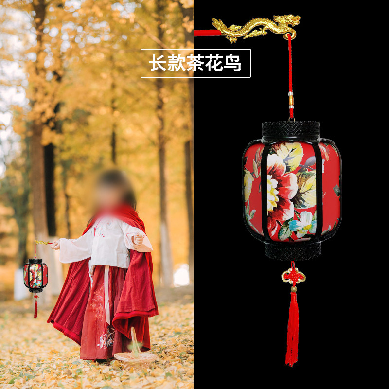 元宵节古风汉服手提灯笼儿童舞蹈表演拍照道具灯笼