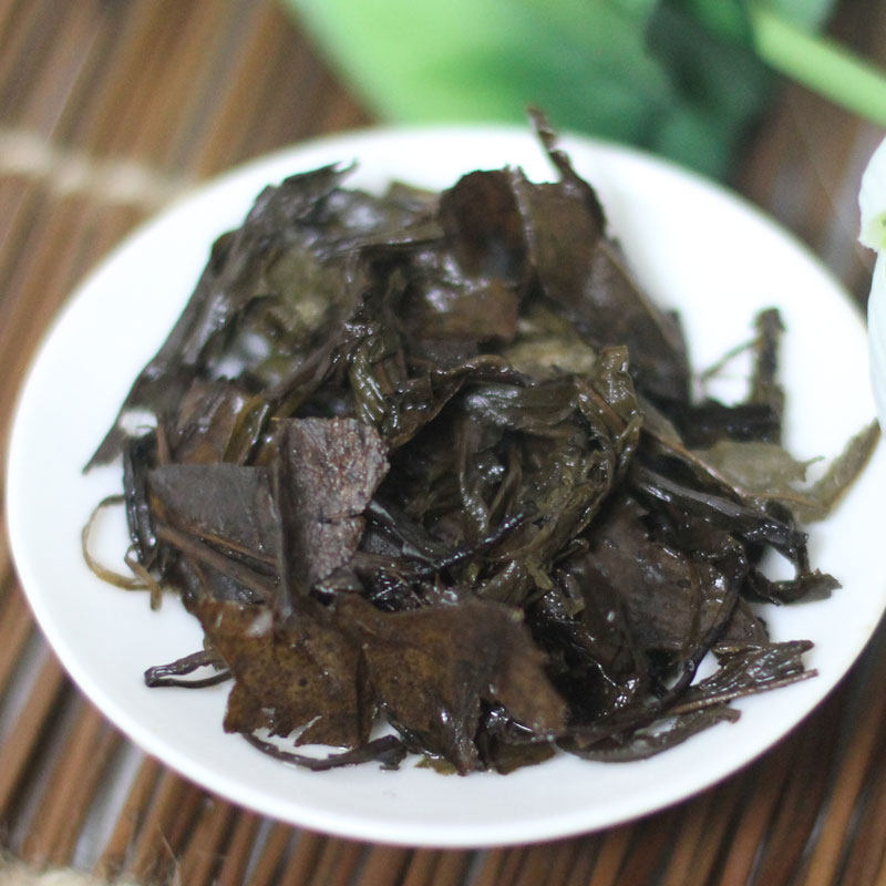 黑茶湖南安化荷香茯砖茶金花手筑荷香茯茶安化黑茶500克荷香茯砖