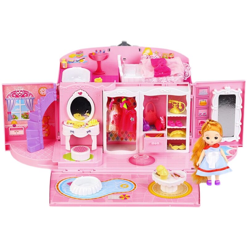 儿童玩具过家家女孩子小公主益智女童卧室娃娃屋生日礼物过家家玩具