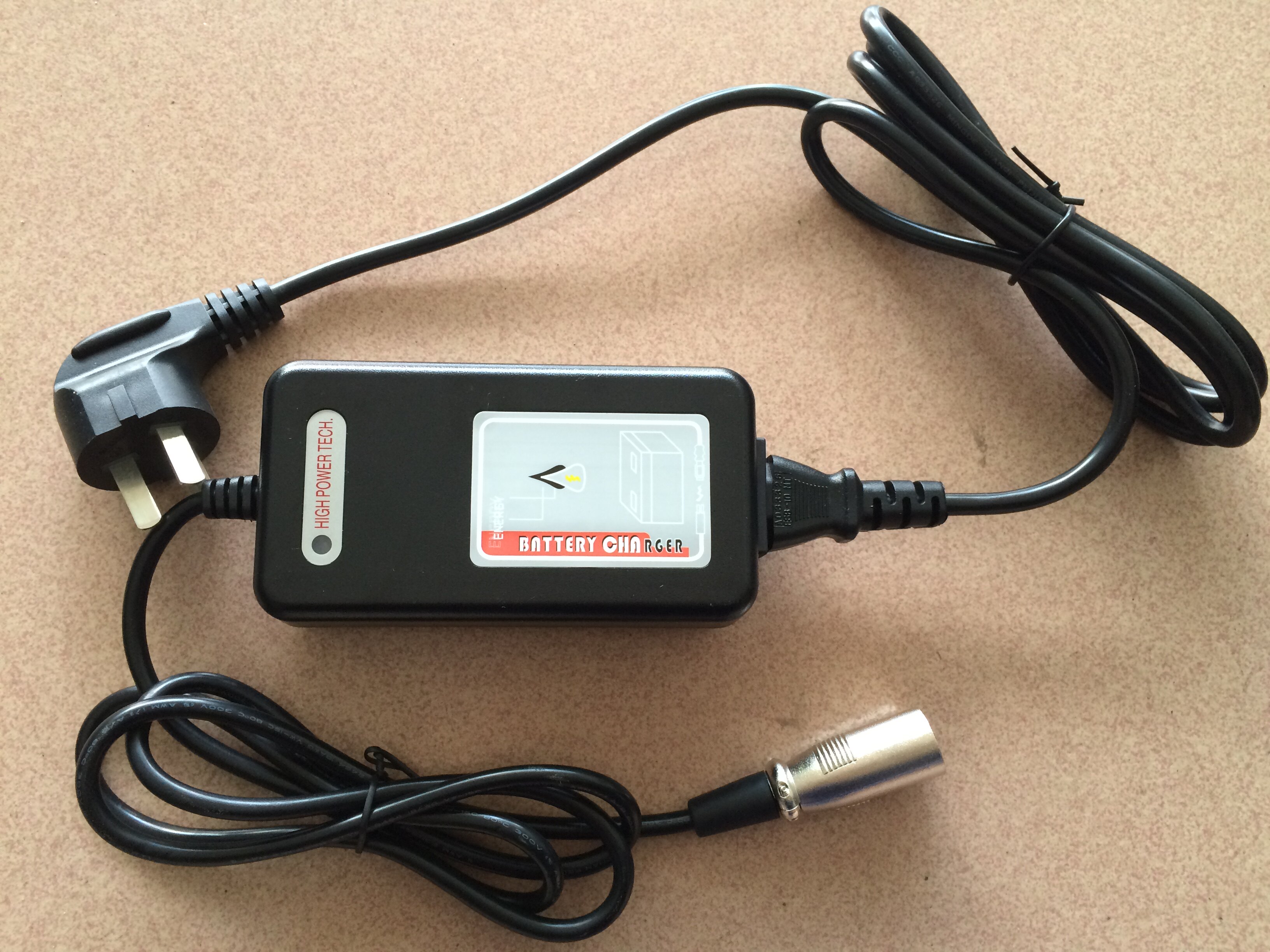充电器鸿柏hp1202b老年电动代步车轮轮椅24v2a智能电动车充电器