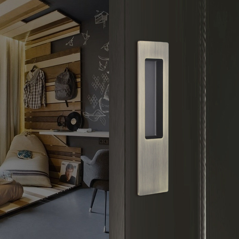 黄金屋嵌入式对装把手暗藏式房门推拉门实木门移门内嵌隐形拉手