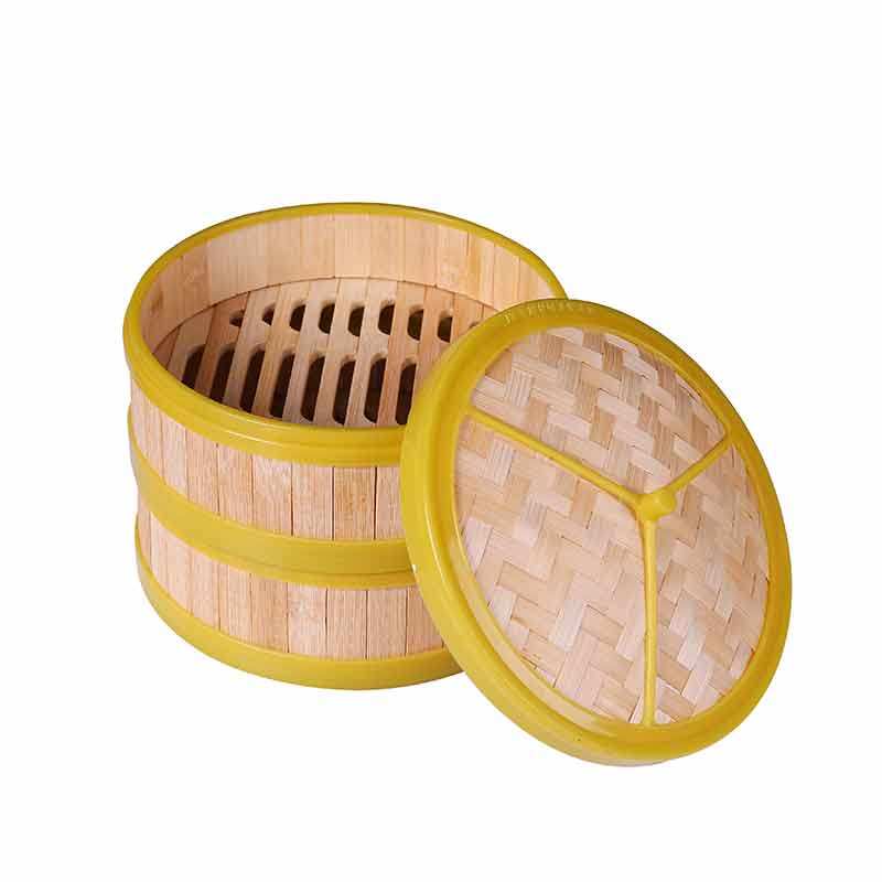 塑料竹制蒸笼商用广式早茶港式点心笼仔小笼包餐具笼
