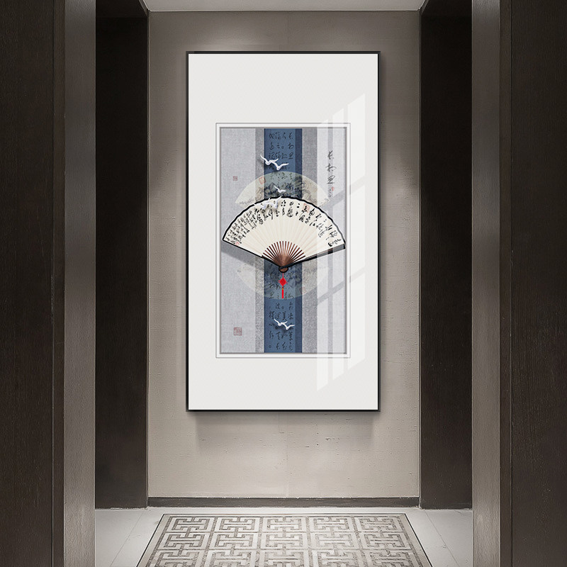 中国挂画客厅装饰画玄关入户中式国风新中式壁画现代装饰画