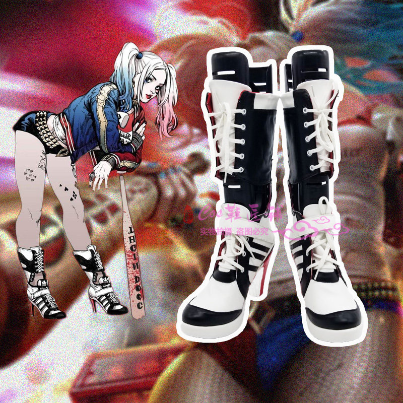 z3 自杀小队 哈莉·奎茵小丑女cos鞋子harleyquinn cos鞋子