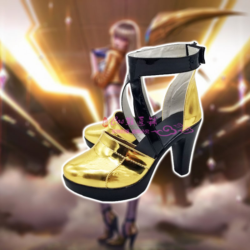 lol英雄联盟kda女团至臻卡莎阿卡丽cosplay鞋子定做cosplay配件