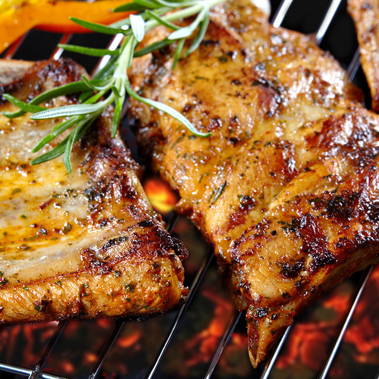 猪排荷美尔炭烧猪扒碳烤腌制西餐厅美国900g原装半成品肉类