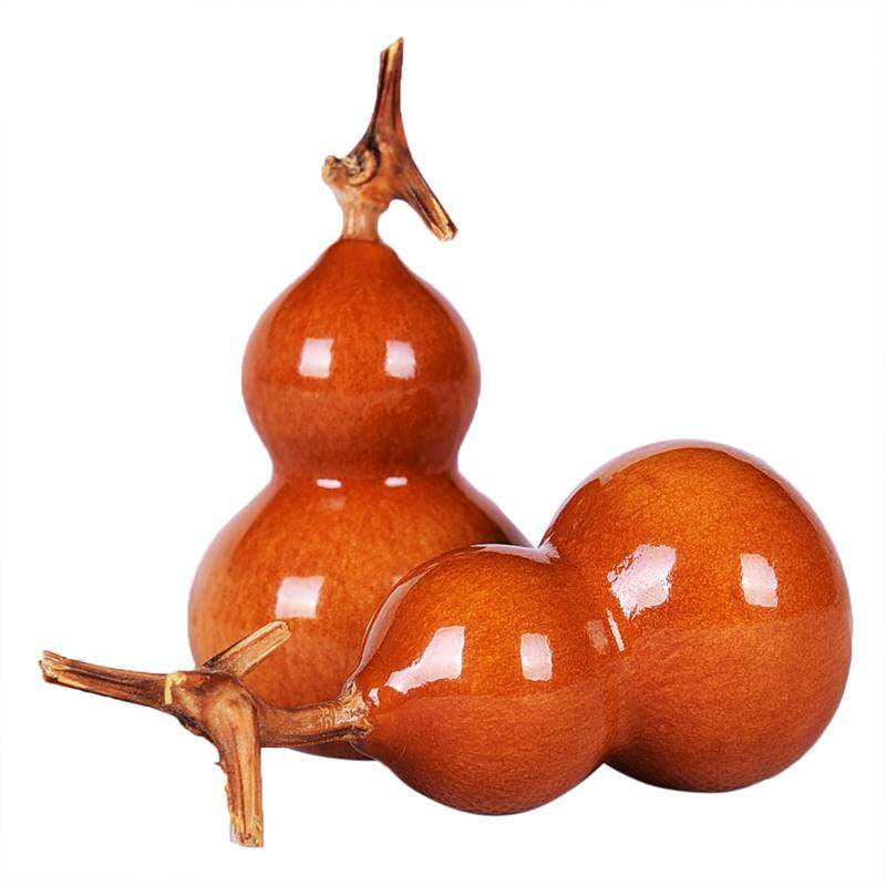 葫芦包浆天然精老品手捻小把玩做旧紫皮玩摆葫芦