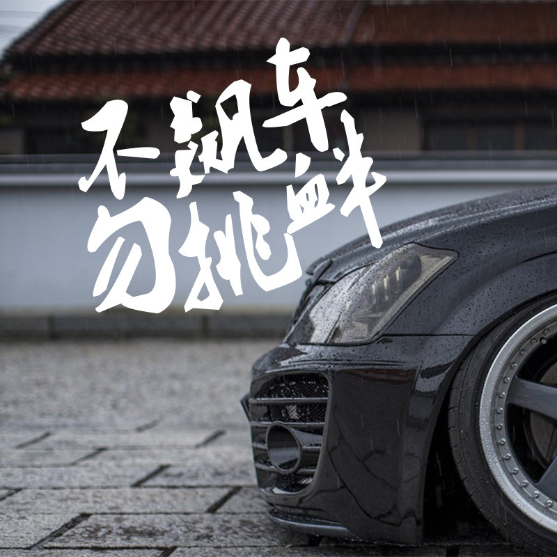 创意反光装饰保险杠后窗车身文字个性飙车同款汽车装饰贴