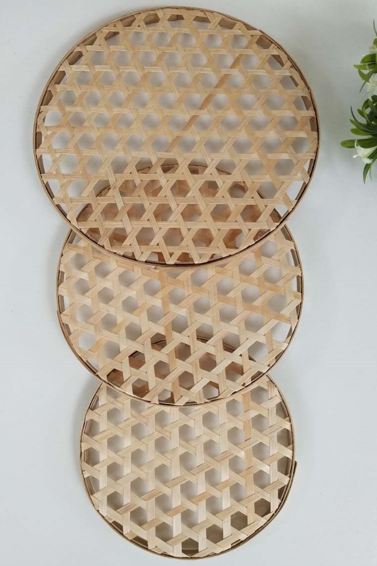 竹篾簸箕有孔筛子竹编手工盘子竹制品米筛竹匾竹编