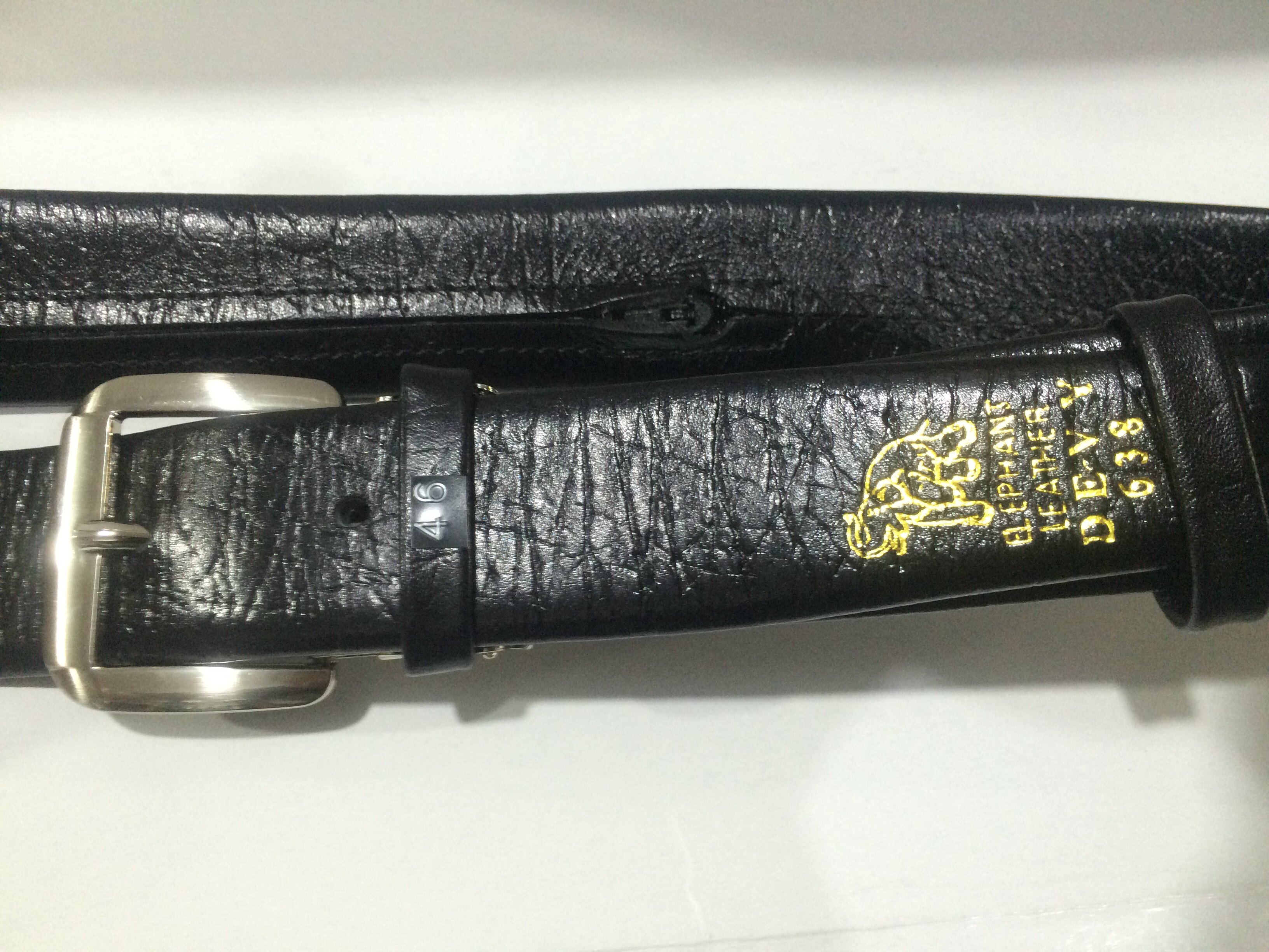 泰国爸爸真皮加长大象钱大象旅游带装皮带拉链腰带