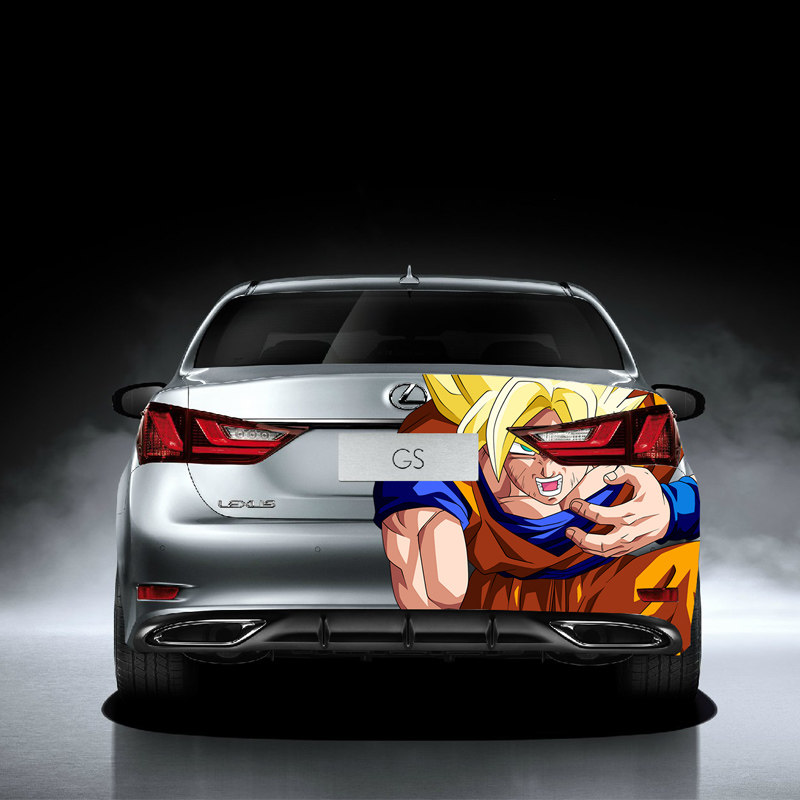 网红七龙珠孙悟空尾灯车贴贴纸个性动漫定制suv汽车装饰贴