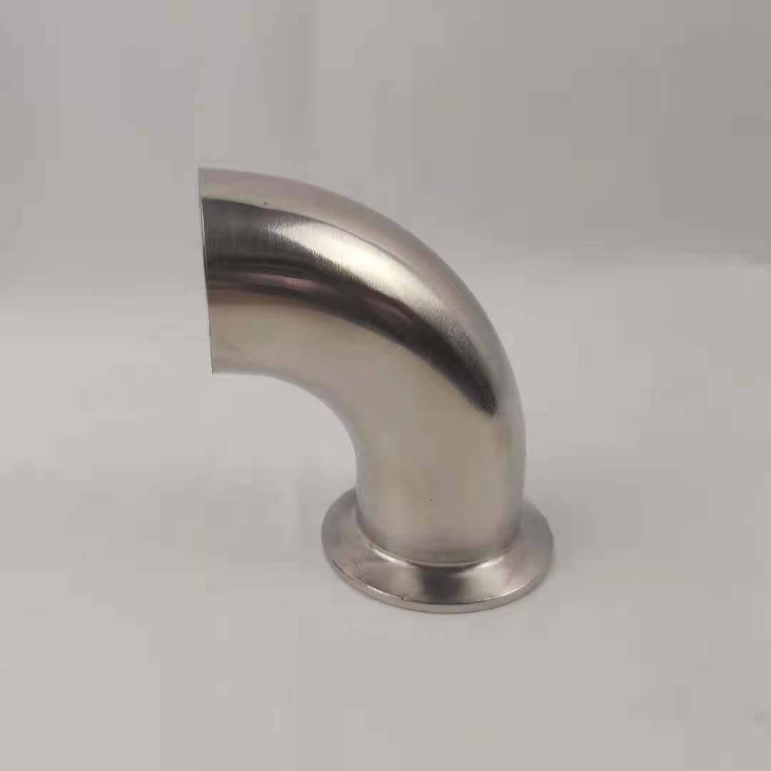 弯头不锈钢单卡快卫生90度焊接弯管管卡箍式支持弯头