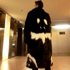 Zhonghao Faux Fox Fur Fall/Winter Men's Coat GD Quan Zhilong Same Demon Long Faux Fur Jacket Trend Zhonghao Faux Fox Fur Fall/Winter Men's Coat GD Quan Zhilong Same Demon Long Faux Fur Jacket Trend