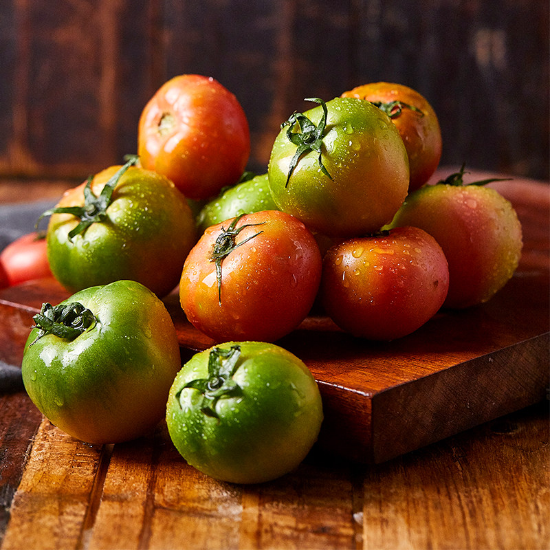 丹东铁皮草莓柿子新鲜西红柿生吃小番茄东北碱地番茄