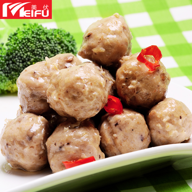 三全香菇贡丸2.5kg/包火锅料关东煮海底捞豆捞串串香肉丸冷冻食材