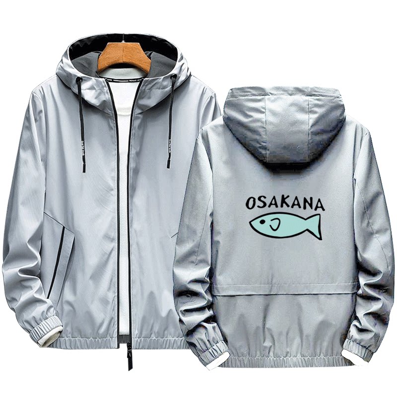 老师猫娘联名日系人气动漫潮牌osakana男女秋冬夹克